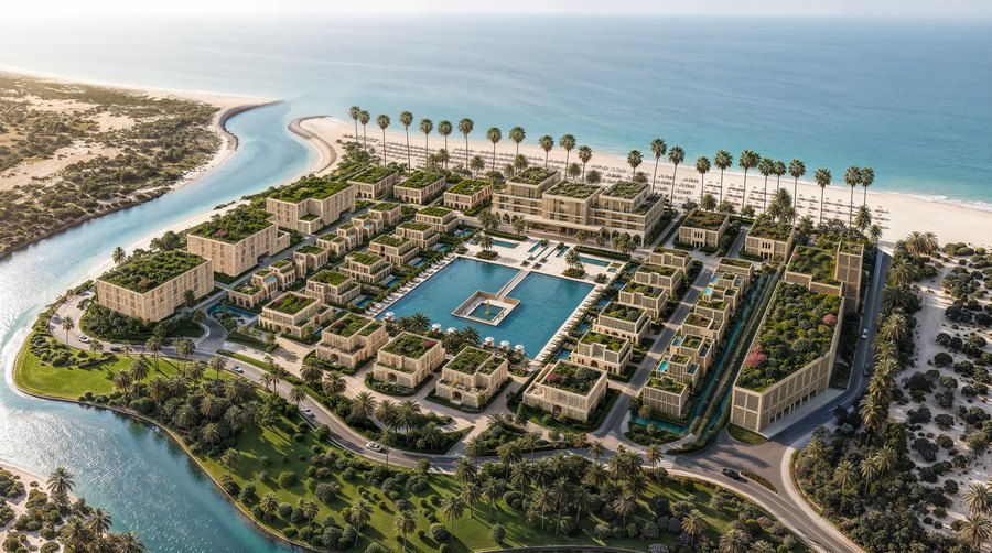 The central swimming pool at Mira Ocean Estates