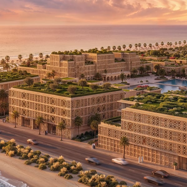 Le rivage privé devant le domaine